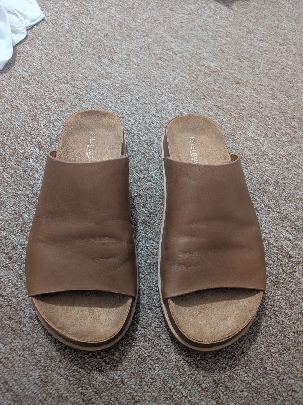 Kelsi Dagger Brown Slide Sandals - Picture 2 of 2